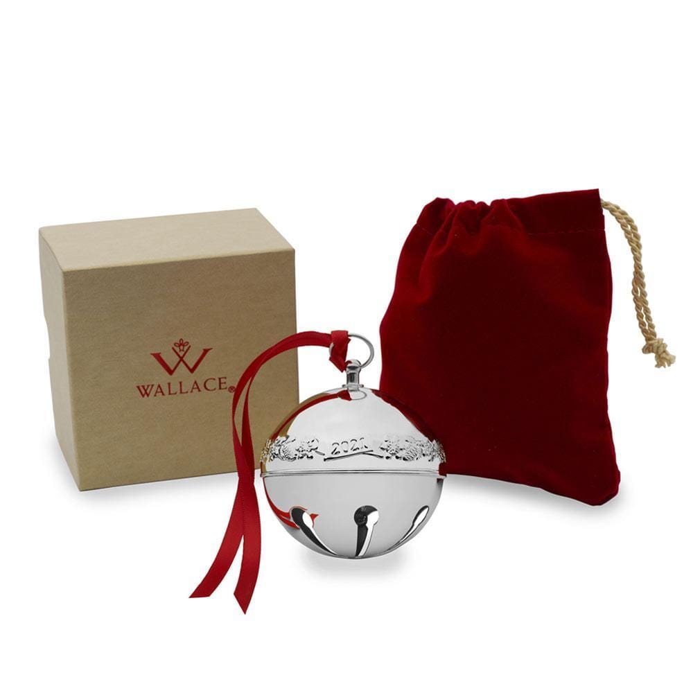 2021 Silver Plated Sleigh Bell Ornament 51st Edition