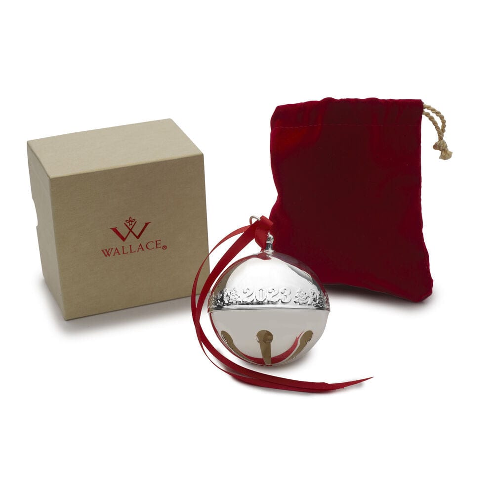 2023 Silver Plated Sleigh Bell Ornament 53rd Edition