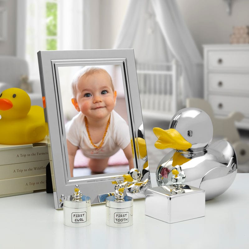 4X6 Baby Duck Silverplate Frame