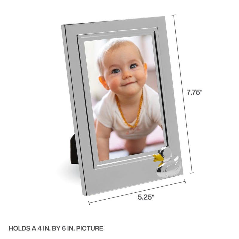 4X6 Baby Duck Silverplate Frame