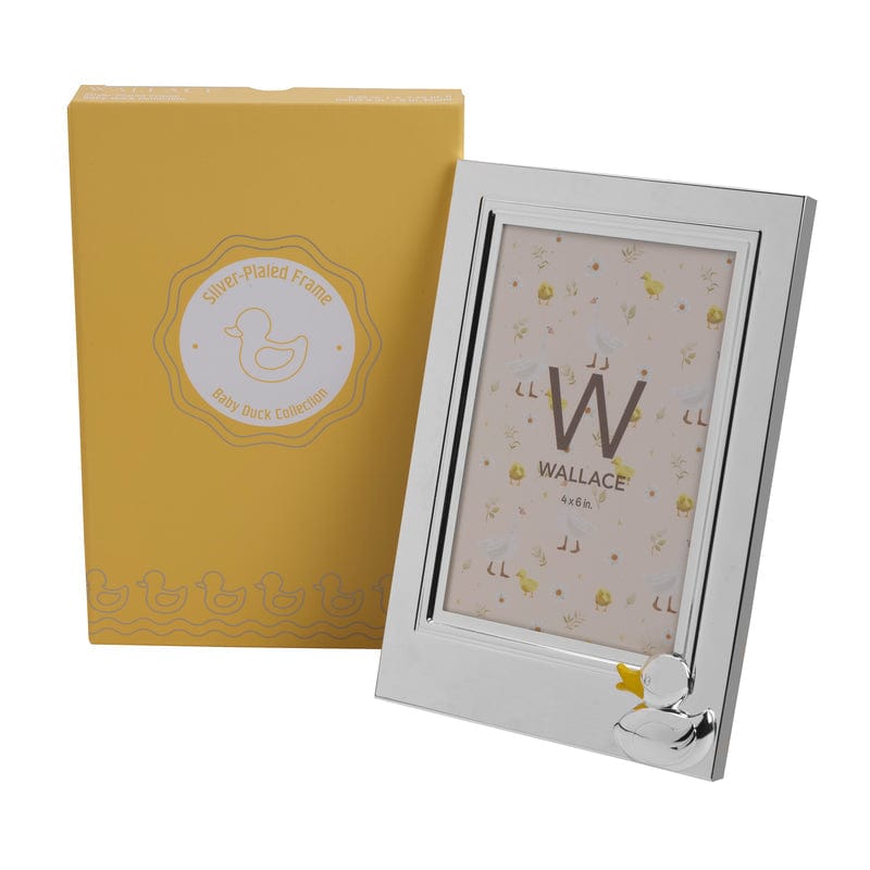 4X6 Baby Duck Silverplate Frame