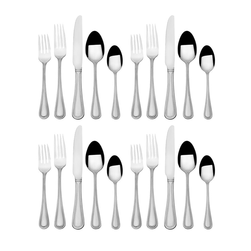 Continental Bead 20 Piece Flatware Set, Service for 4