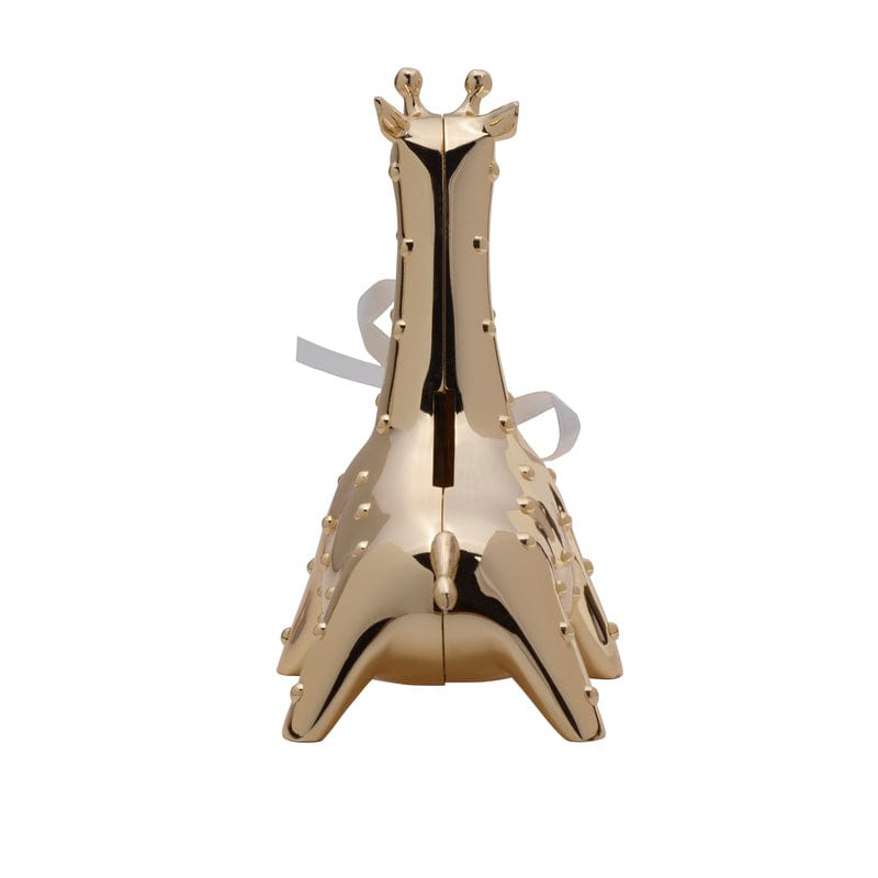 Baby Giraffe Gold Finish Coin Bank