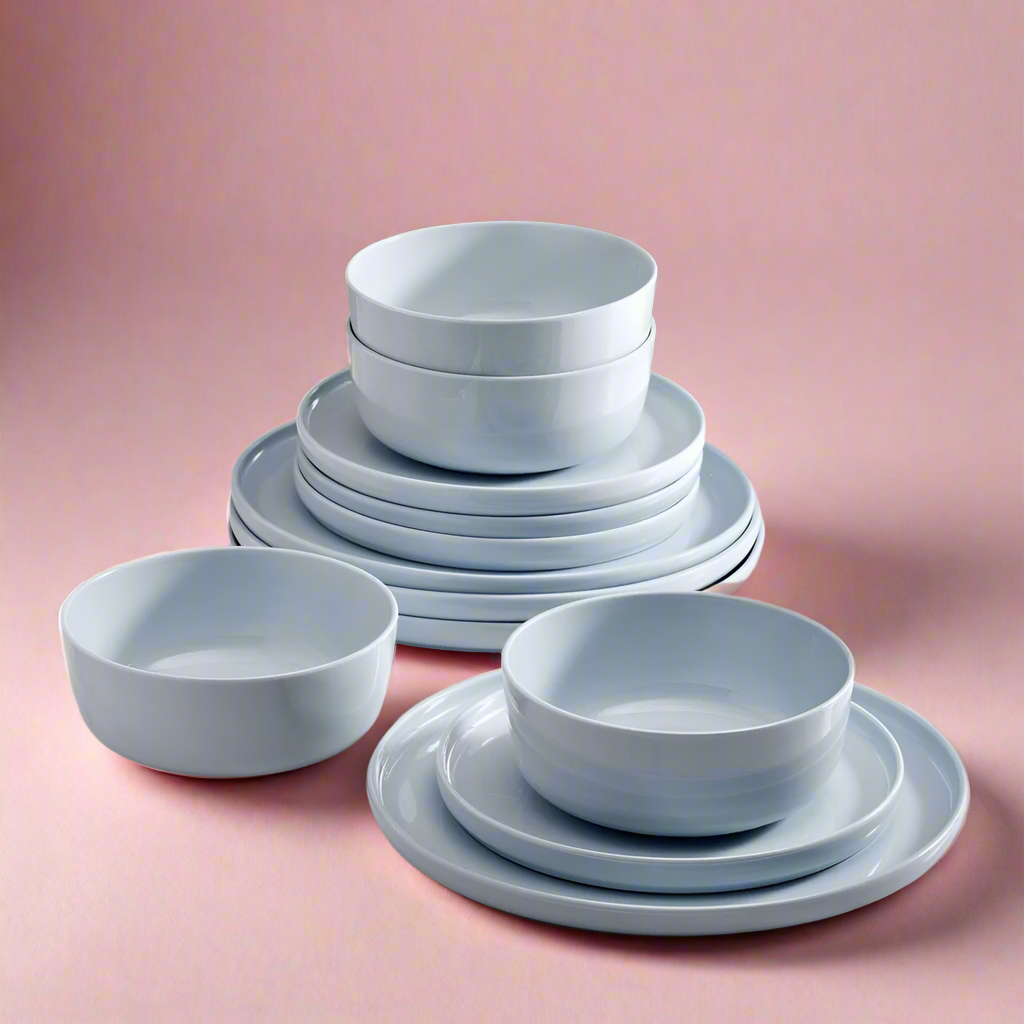 Madison Misty Blue Dinnerware Set, 12pc