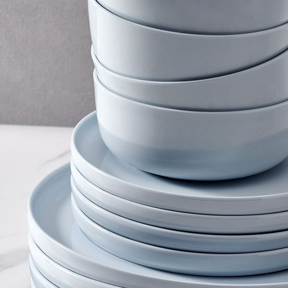 Madison Misty Blue Dinnerware Set, 12pc