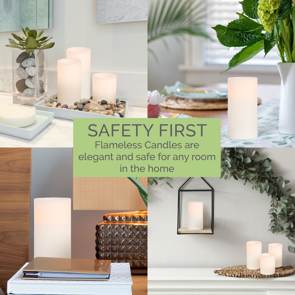 Flameless Pillar LED 3x8 Candle