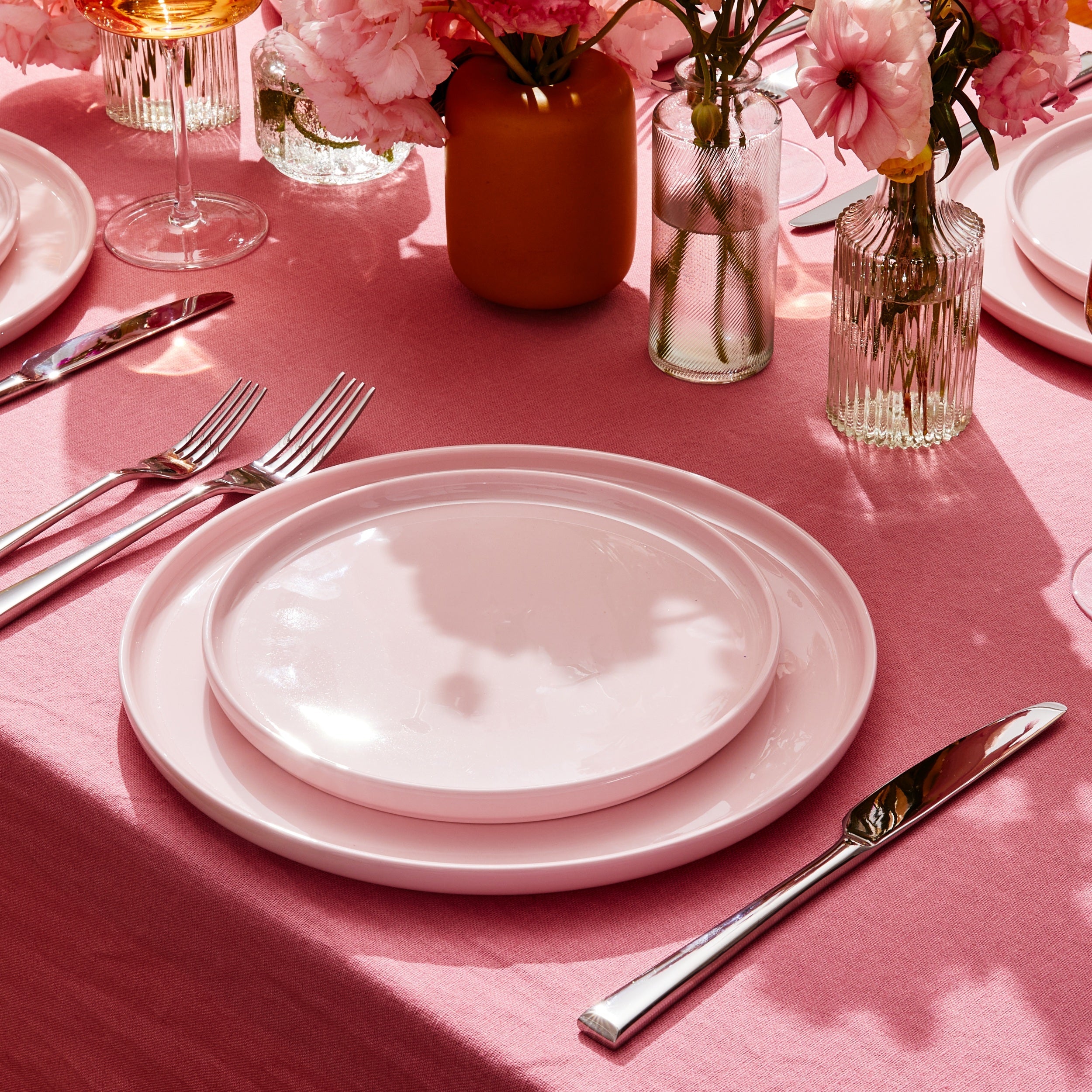 Madison Pink Dinnerware Set, 12pc