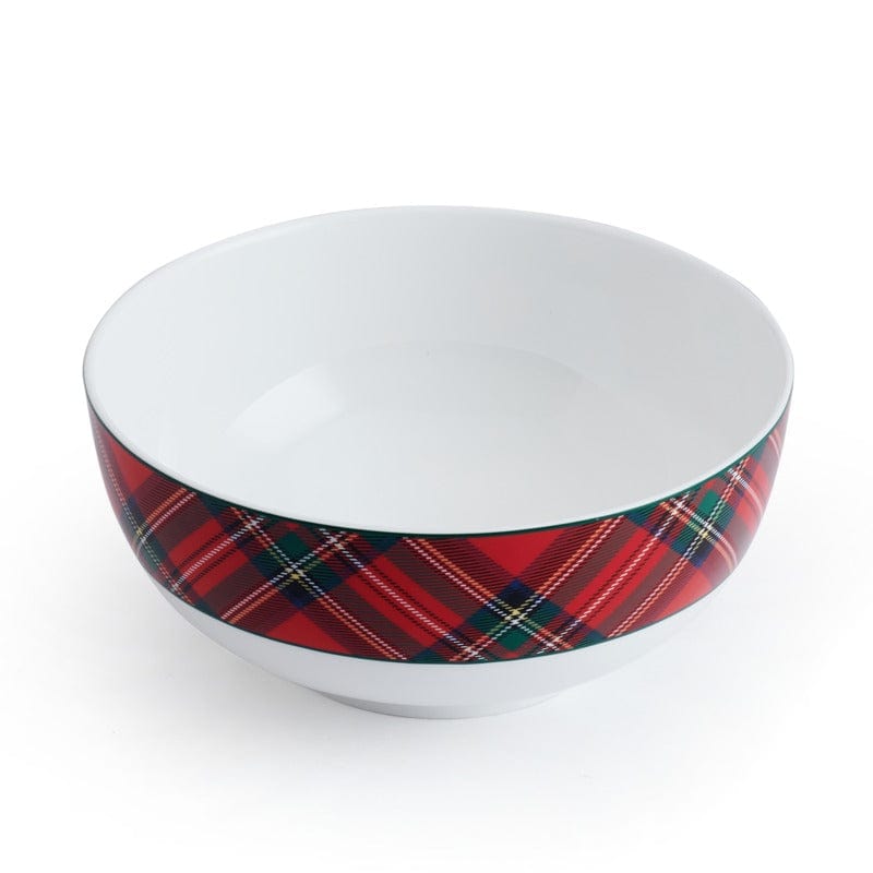 Tartan Red Set of 4 Soup Cereal Bowls