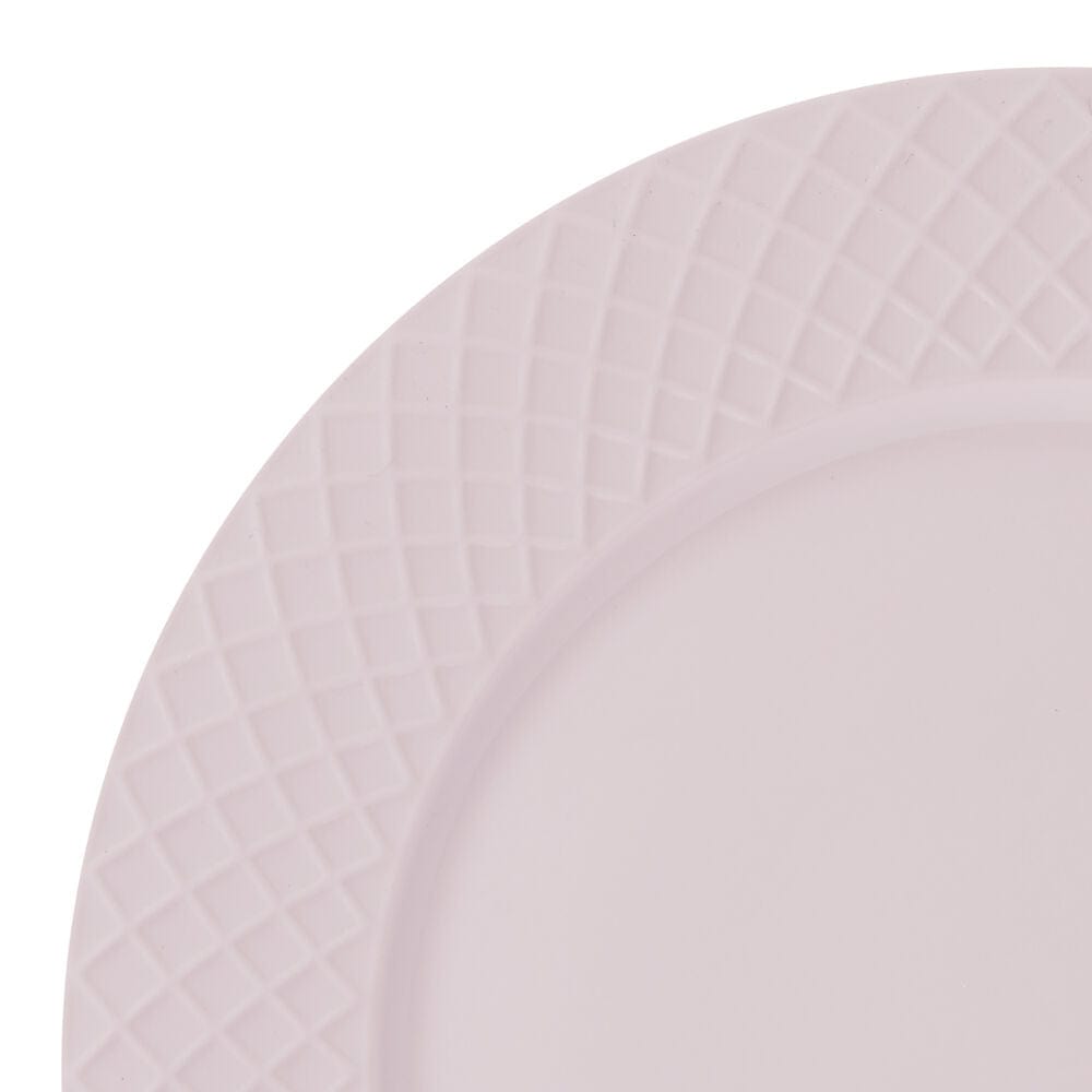 Trellis Pink Dinnerware Set, 12pc