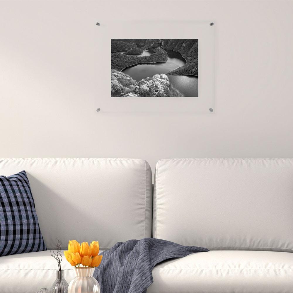 Acrylic and Silver 16 x 20 Floating Wall Frame, 11 x 14 Photo