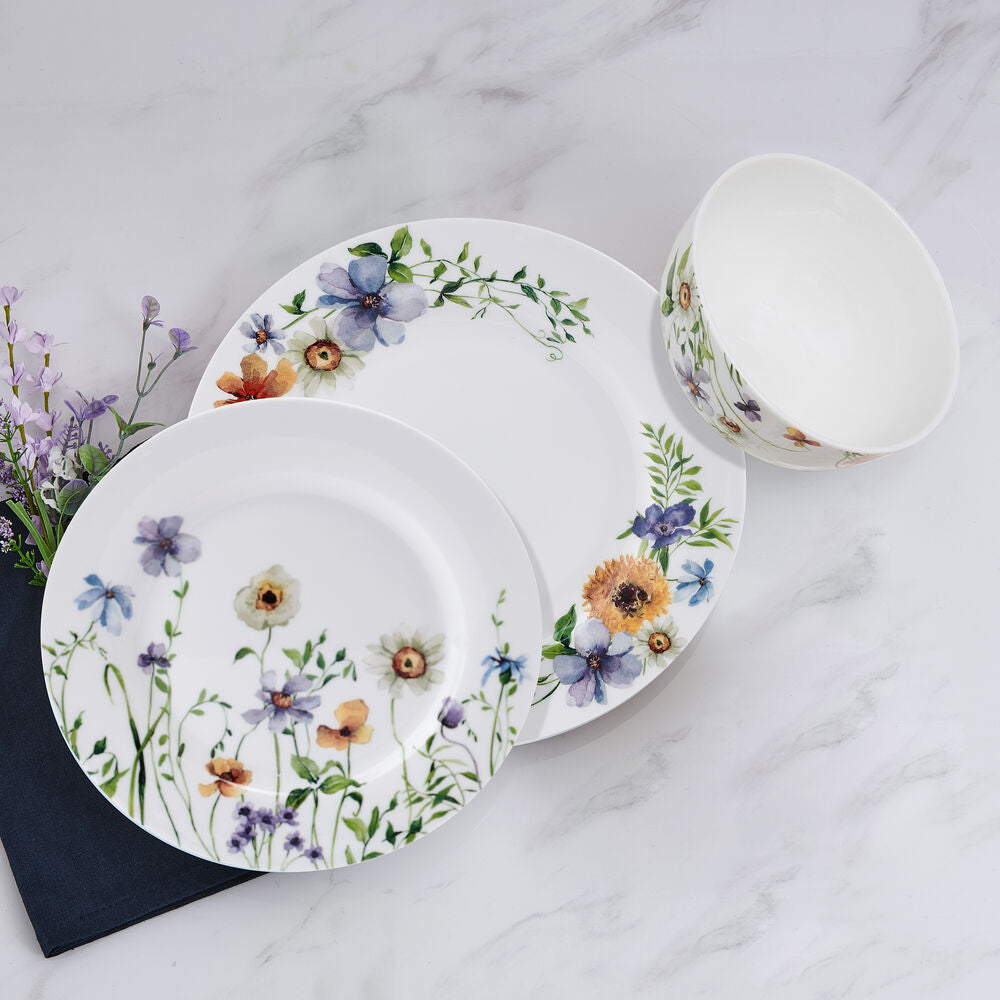 Audrina 12 Piece Dinnerware Set, Service for 4