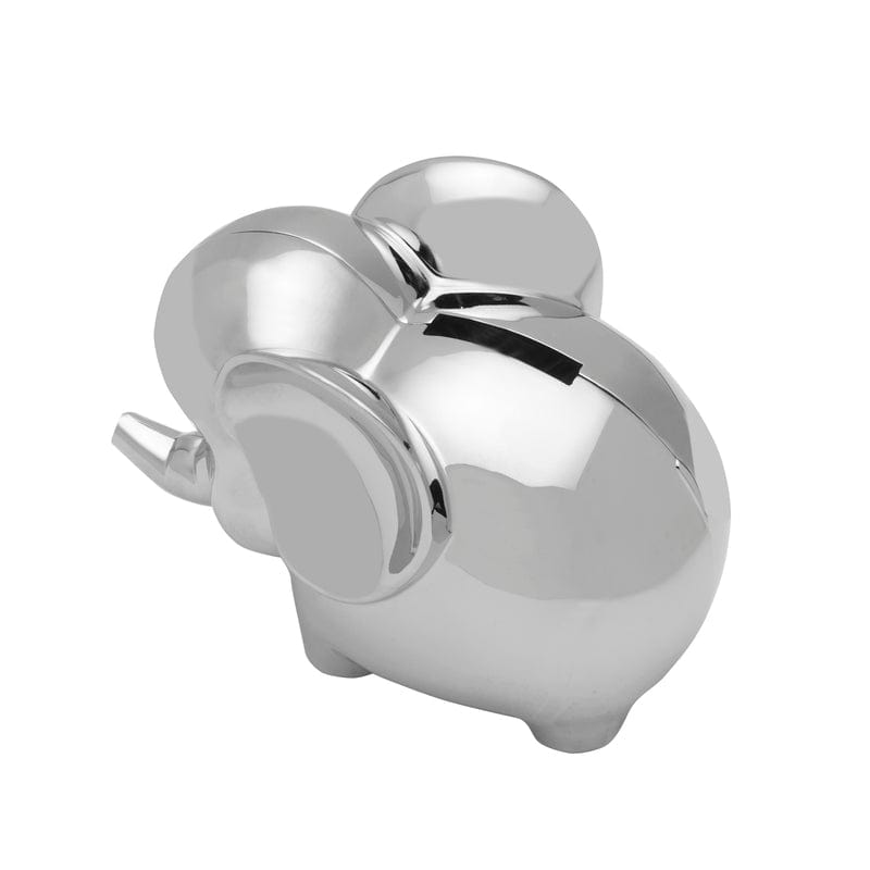 Baby Elephant Bronze Plated Coin Bank