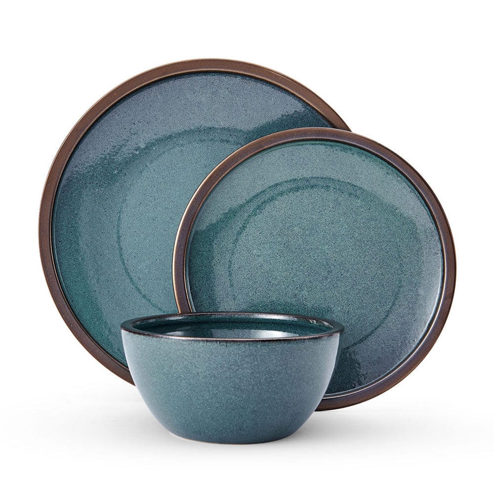 Barrett Green 12 Piece Dinnerware Set, Service for 4