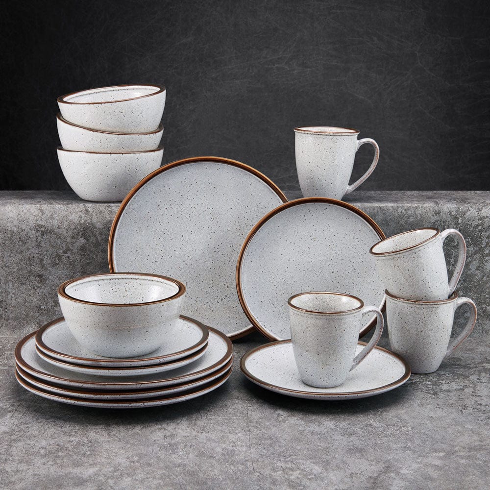Barrett White 16 Piece Dinnerware Set, Service for 4