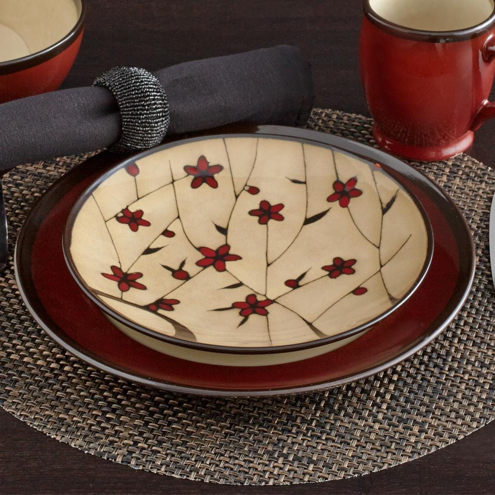 Belmont Red Round Dinner Plate