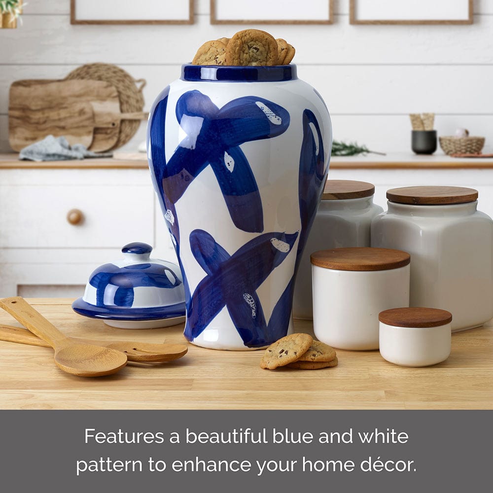 Paint Stroke Decorative Canister Vase