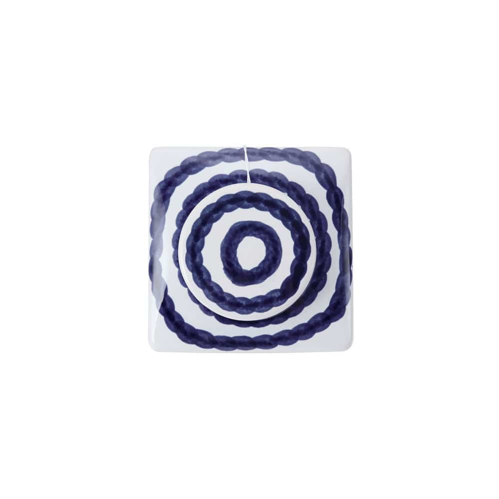 Ripple Stripe Decorative Square Ginger Jar Canister