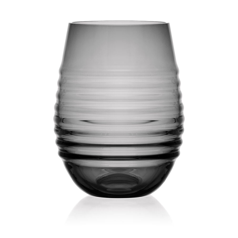 Ciara Smoke Set of 4 Stemless Wine Glasses