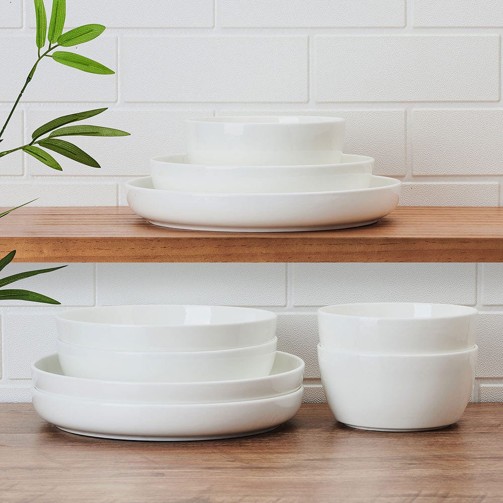 Delray 9 Piece Dinnerware Bowl Set, Service for 3