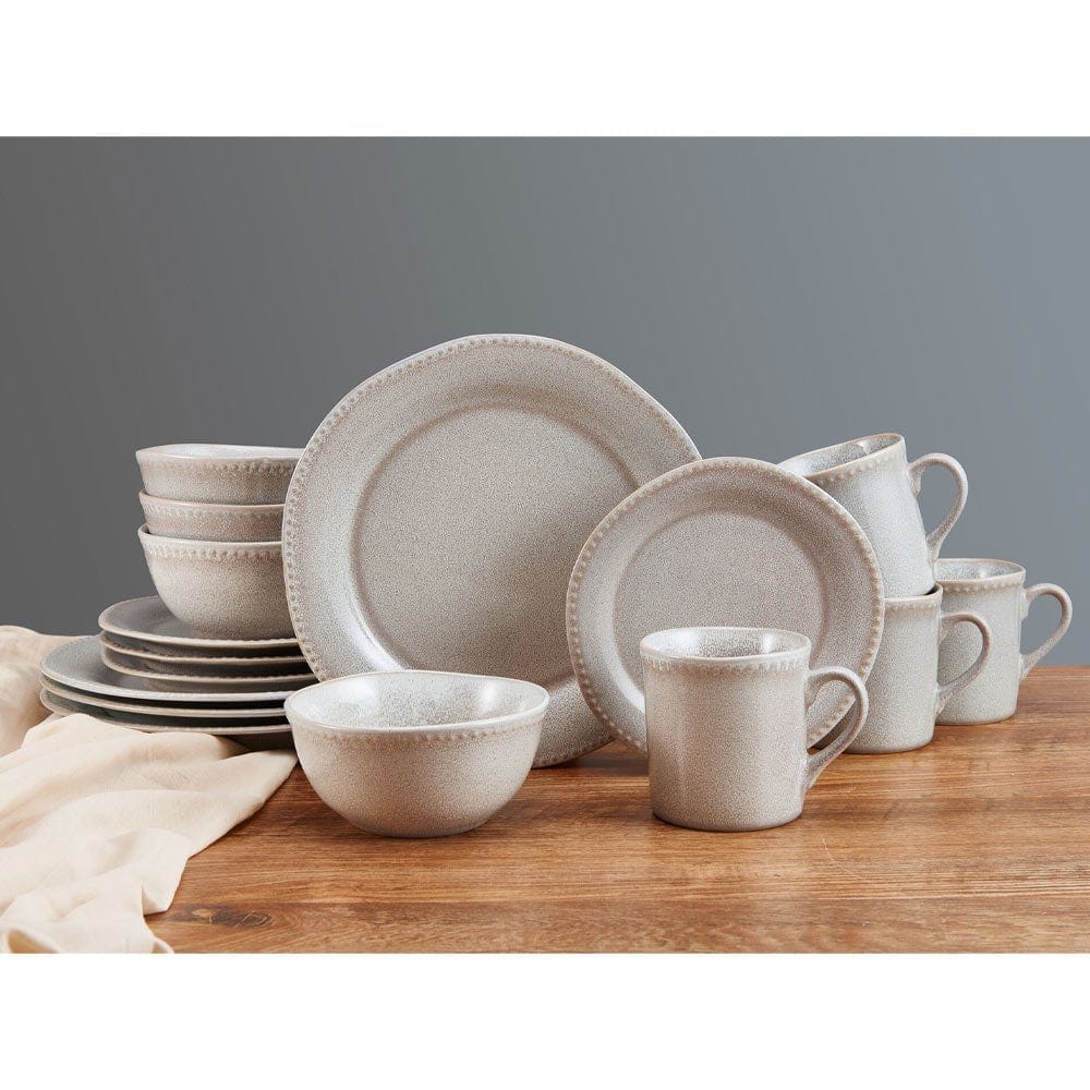 Ellie Grey 16 Piece Dinnerware Set, Service for 4