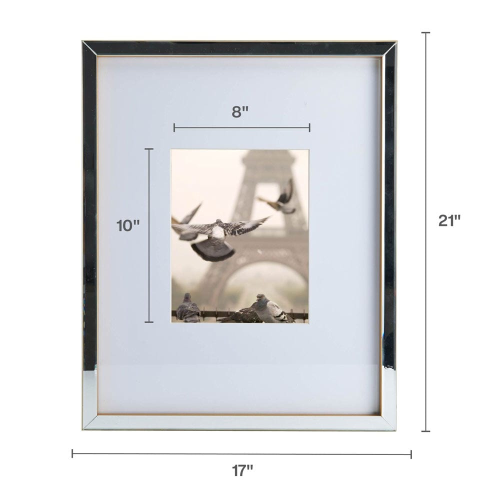 Gold Mirror 16 x 20 Gallery Frame, Matted to 8 x 10