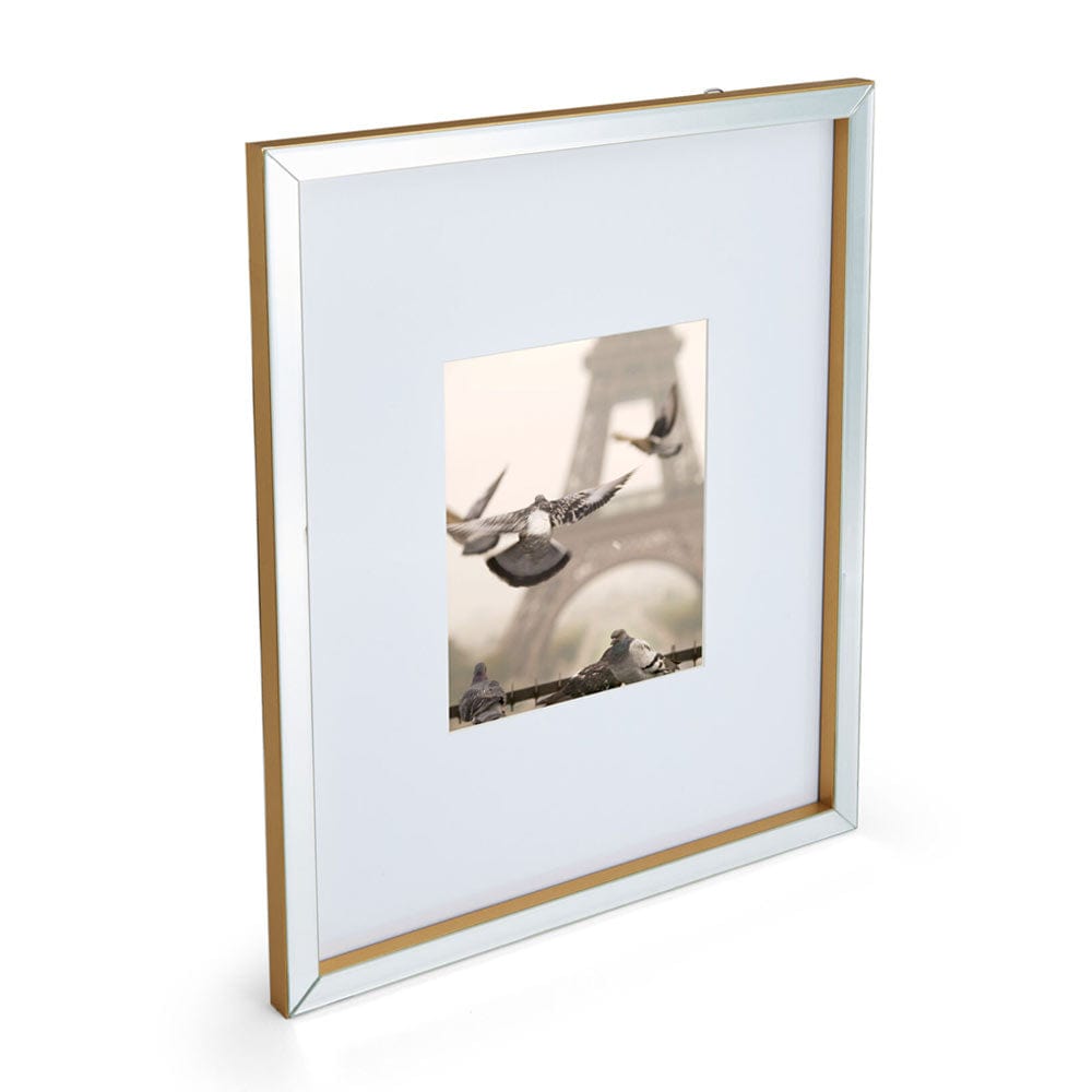 Gold Mirror 16 x 20 Gallery Frame, Matted to 8 x 10