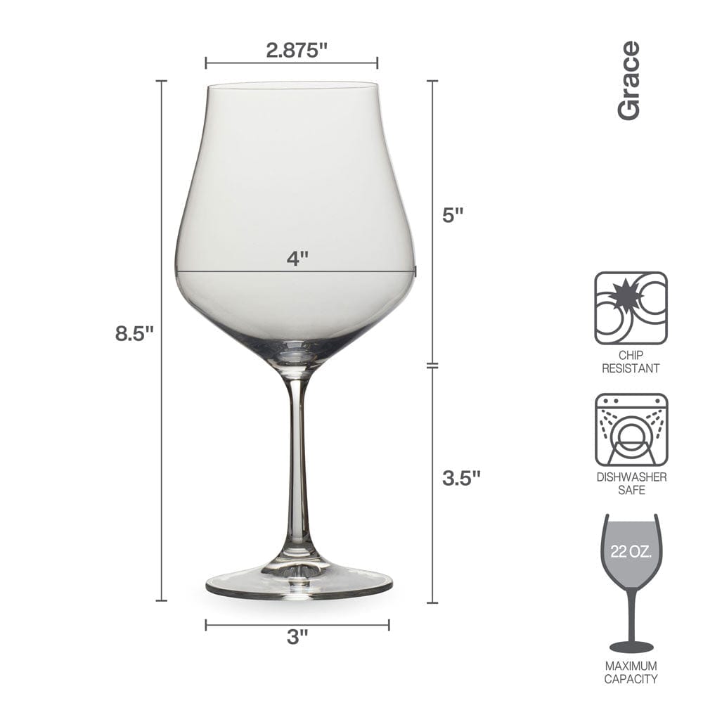 Grace Set of 4 Red Wine Glasses
