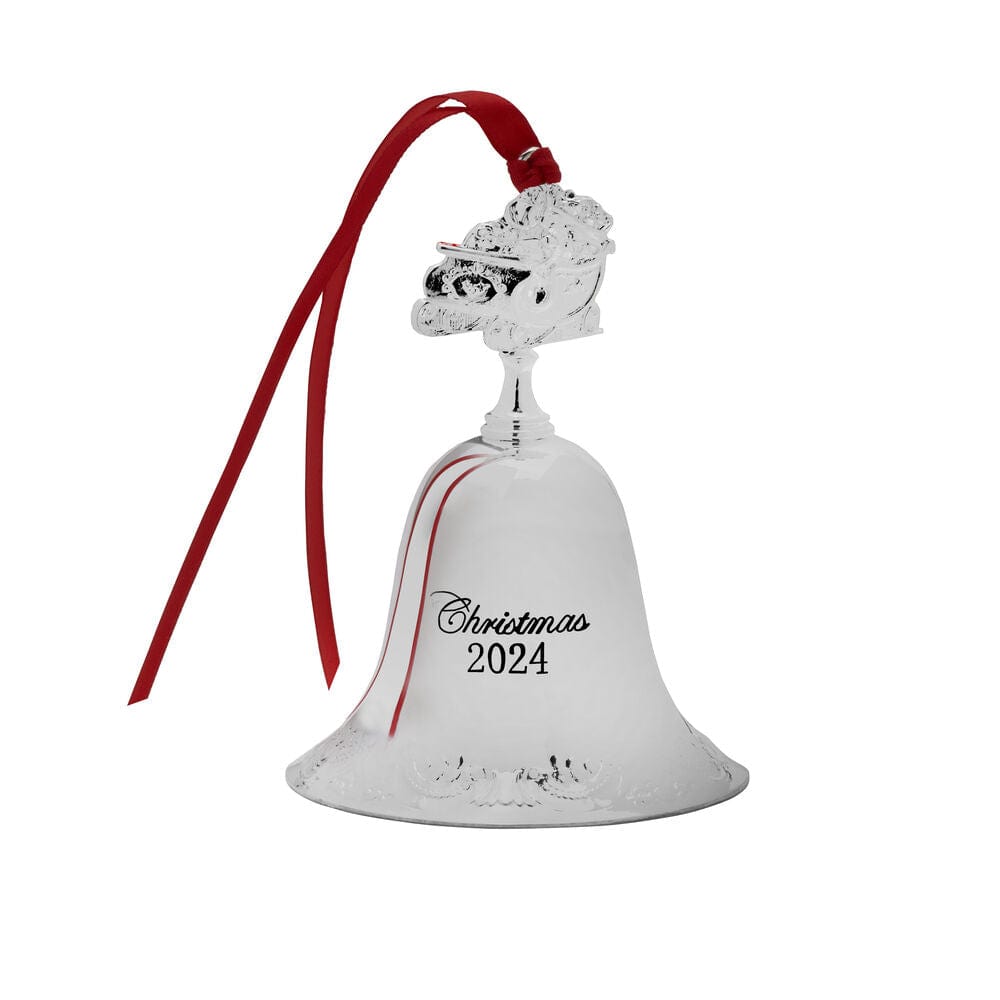 2024 Silver Plate Grande Baroque Bell Ornament, 30th Edition
