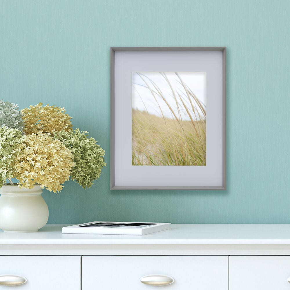 Gray 16 x 20 Gallery Frame, Matted to 11 x 14