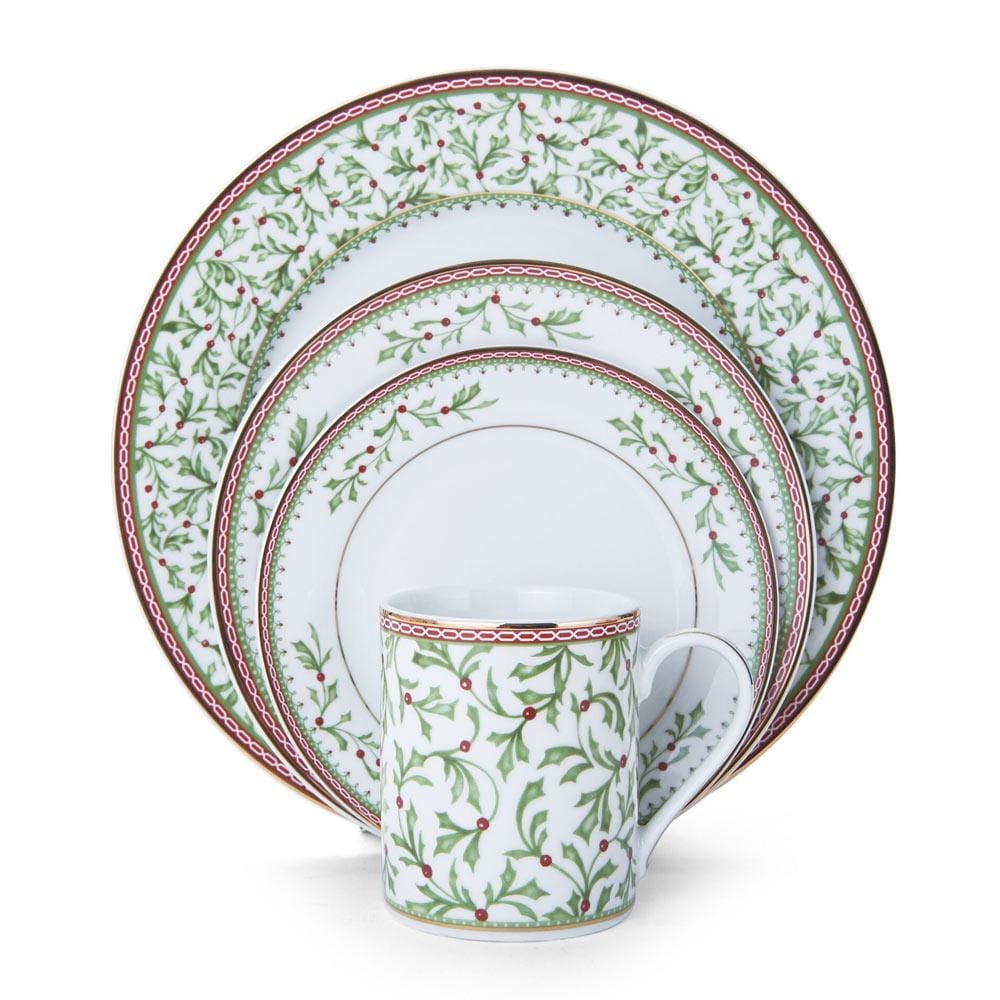 Holiday Traditions 16 Piece Dinnerware Set, Service for 4