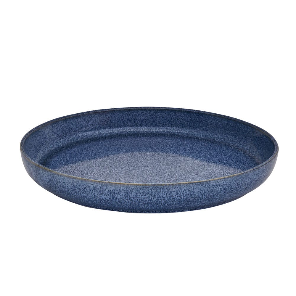 Huxley Blue 9 Piece Dinnerware Bowl Set, Service for 3