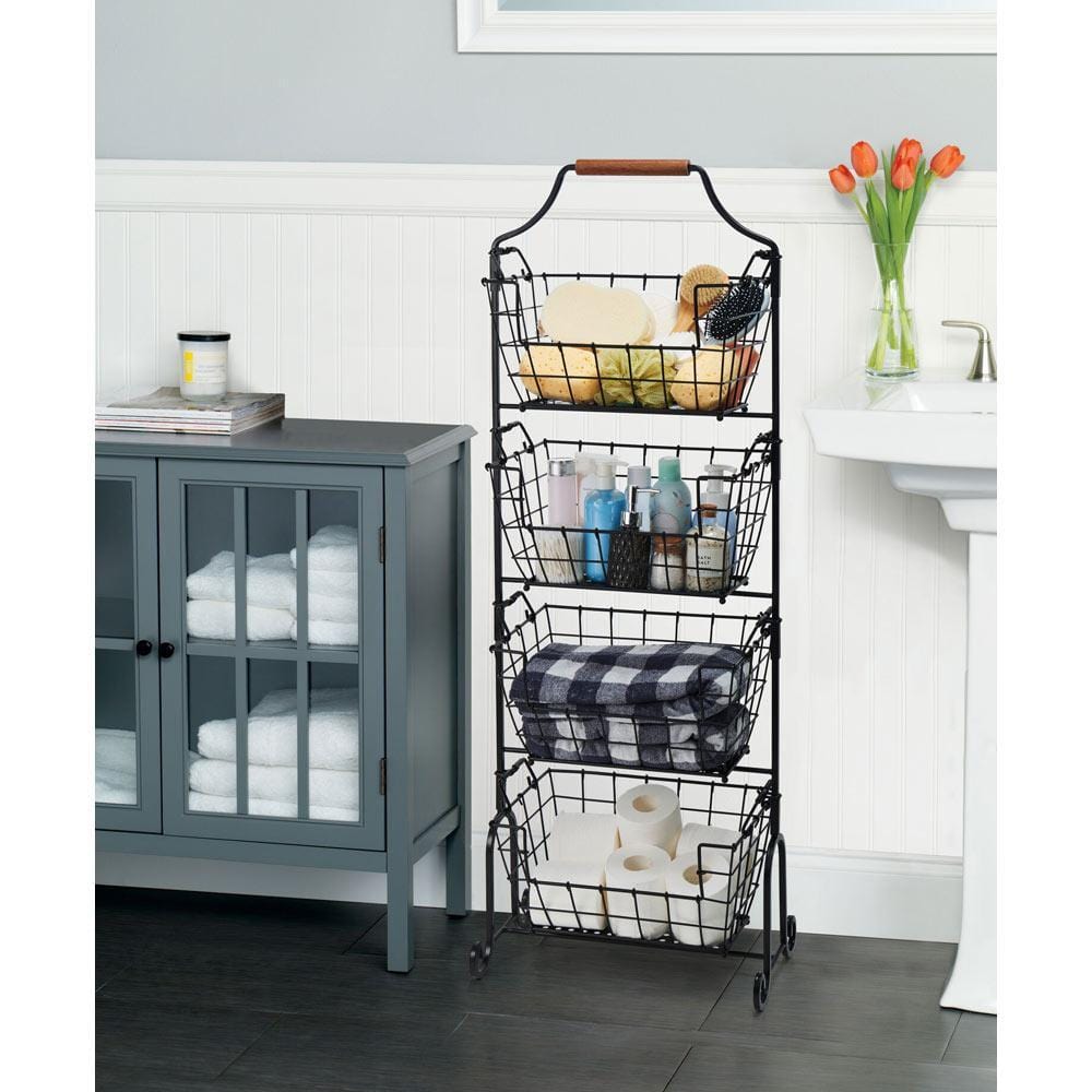 Laguna 4 Tier Adjustable Standing Storage Rack
