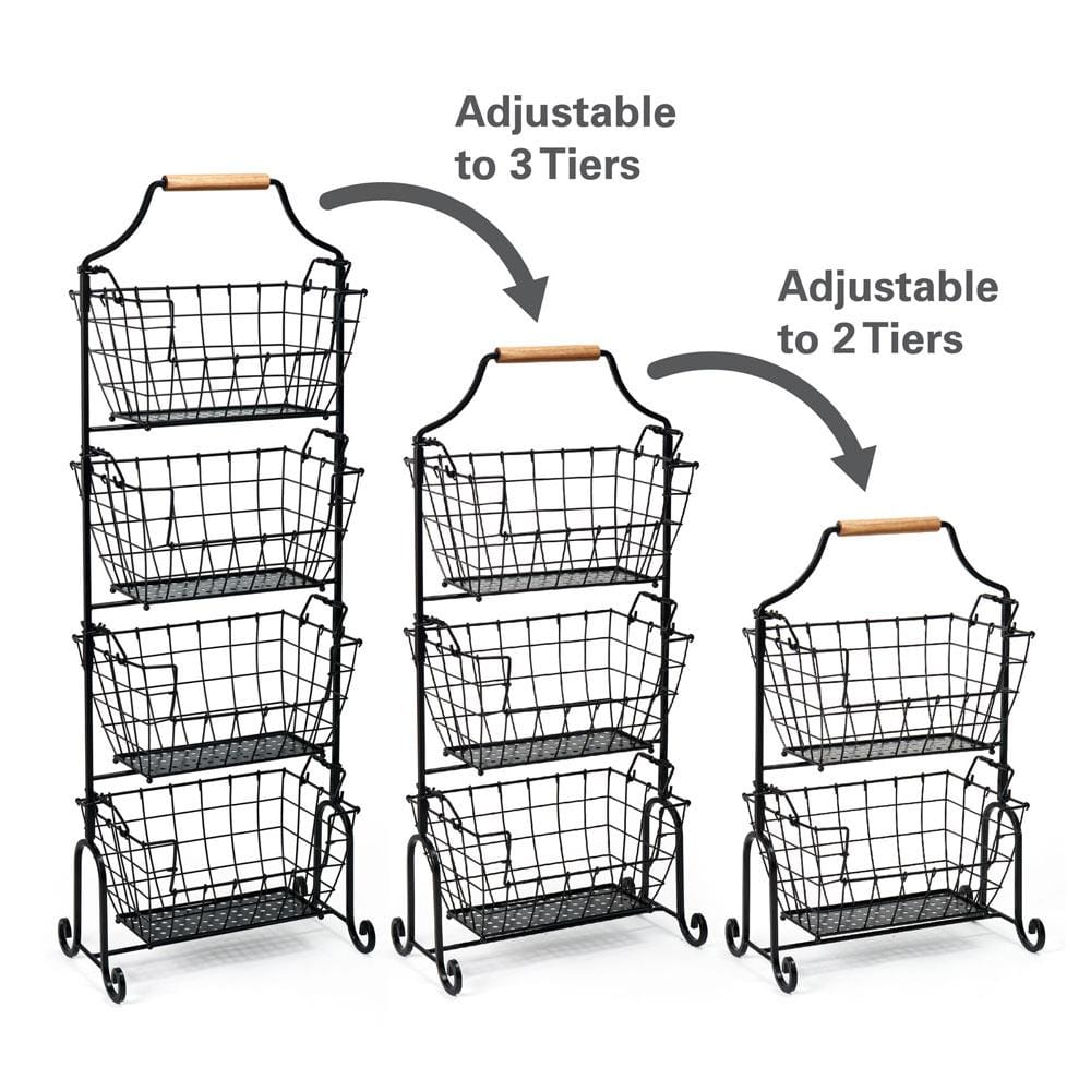 Laguna 4 Tier Adjustable Standing Storage Rack