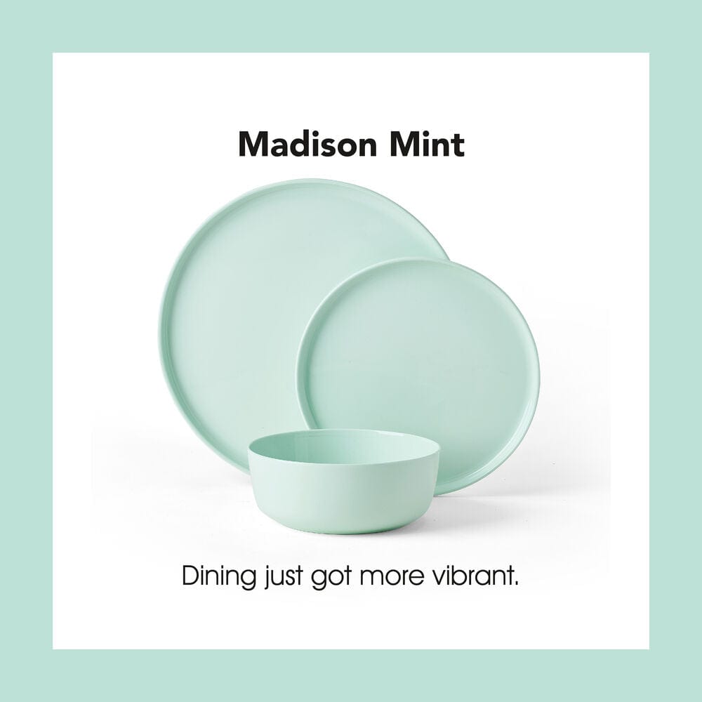 Madison Mint Dinnerware Set, 12pc
