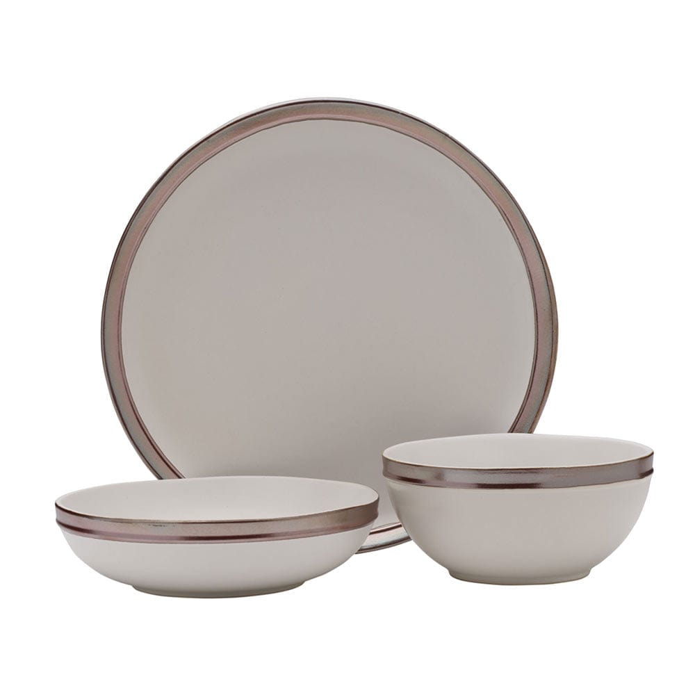 Miller White 12 Piece Dinnerware Set, Service for 4