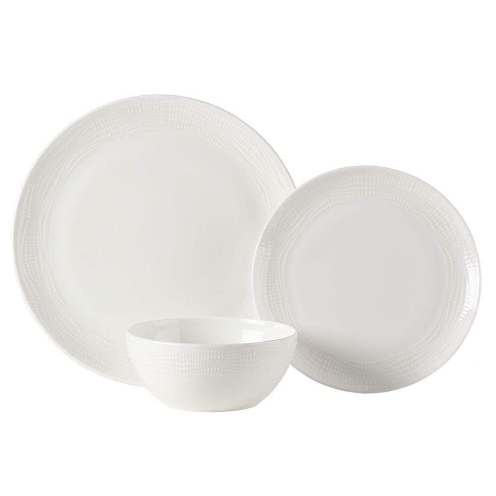 Mirabel Vegan Bone 12 Piece Dinnerware Set, Service for 4