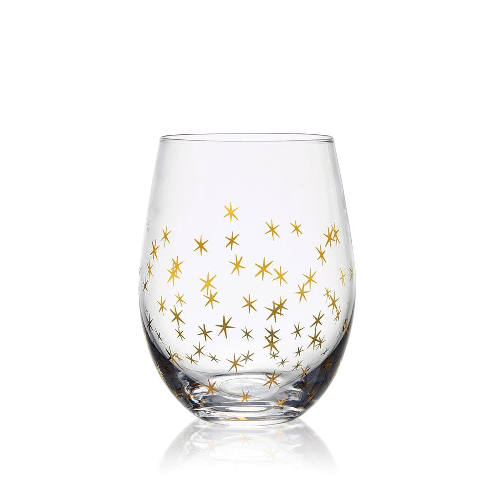 Party Set of 4 Stemless Wine Glasses