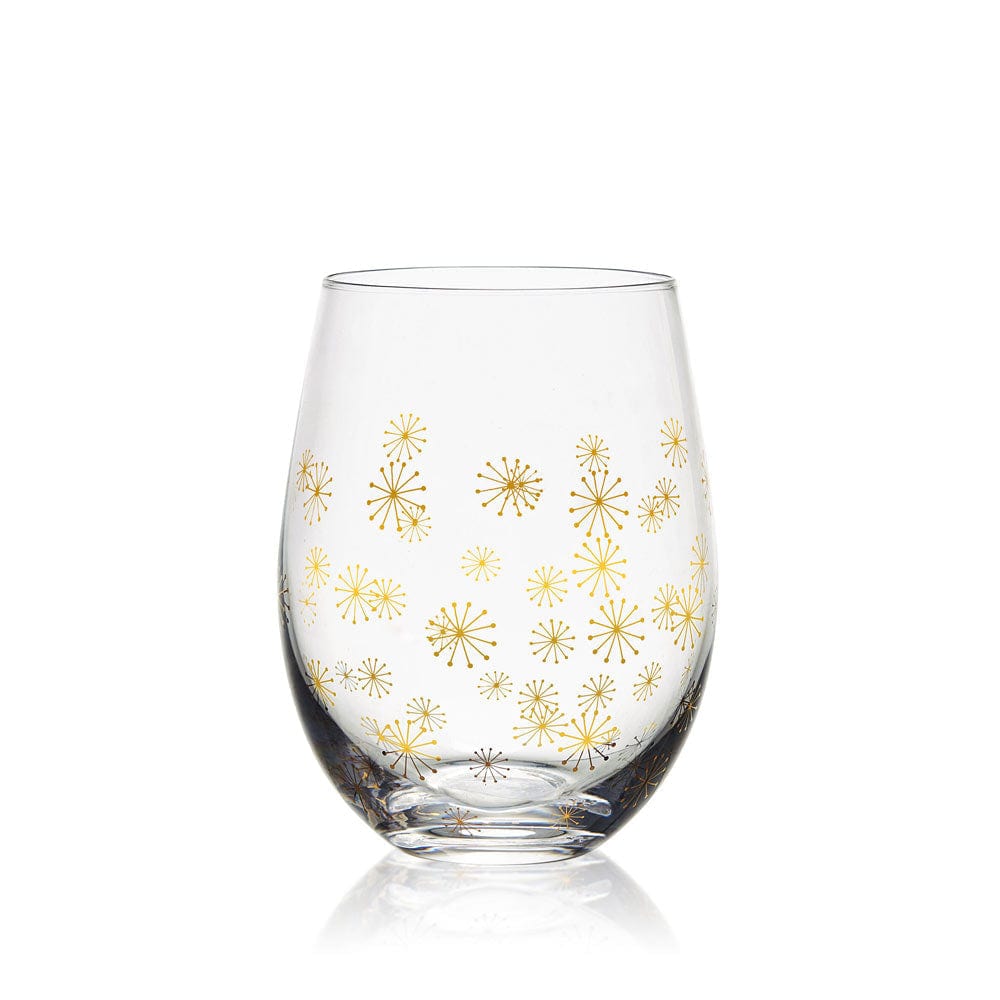 Party Set of 4 Stemless Wine Glasses