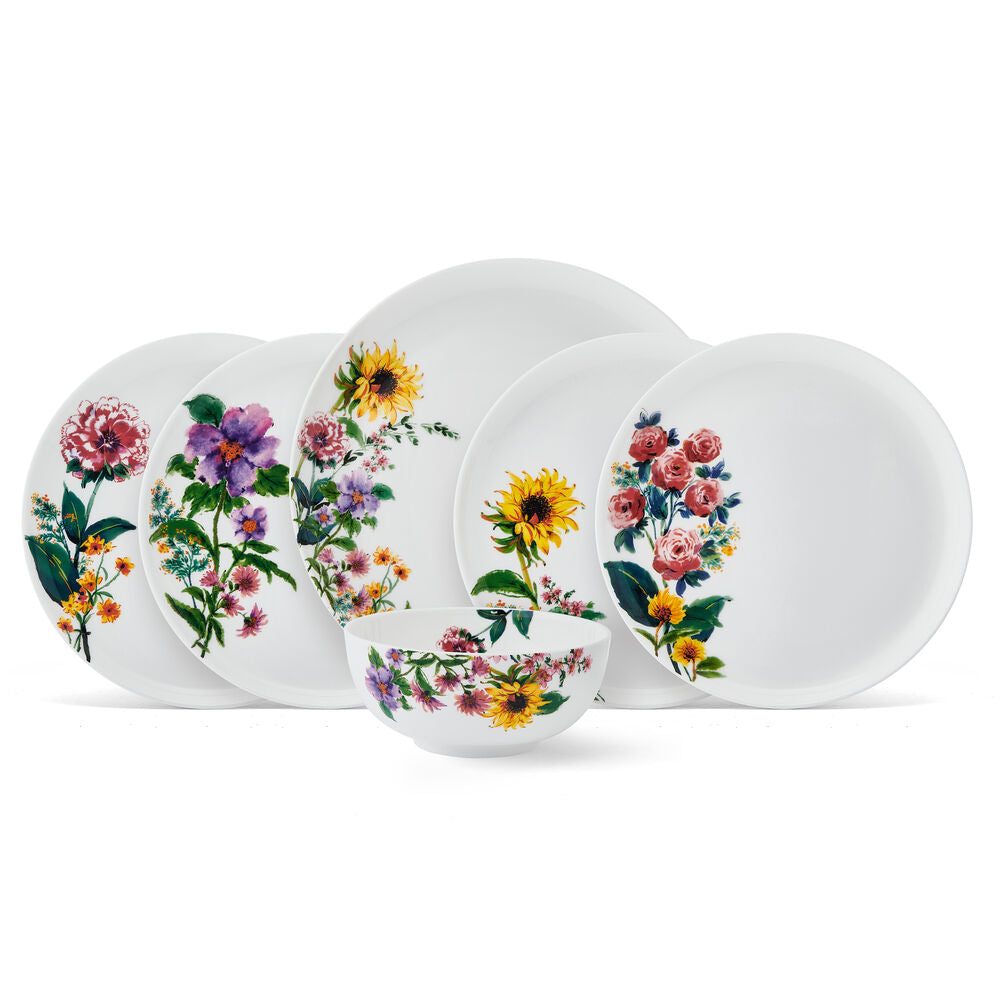 Garden of Petals 12 Piece Dinnerware Set, Service for 4