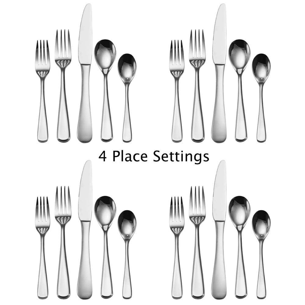 Philo Forged 20 Piece Flatware Set, Service for 4