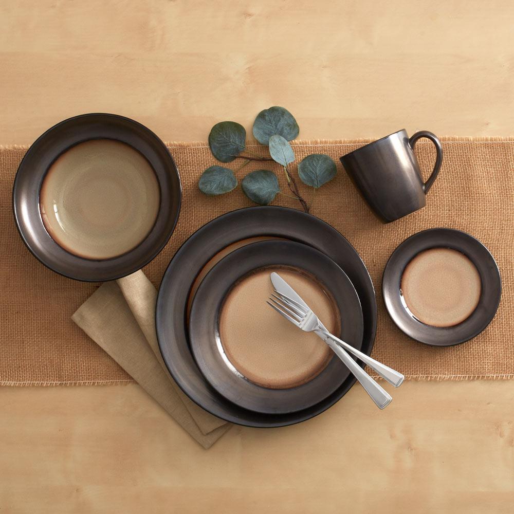 Sandstone Set of 4 Dinner Plates