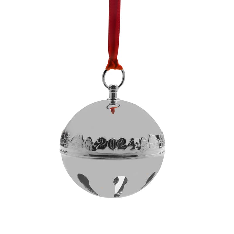 2024 Silver Plate Sleigh Bell Ornament 54th Edition
