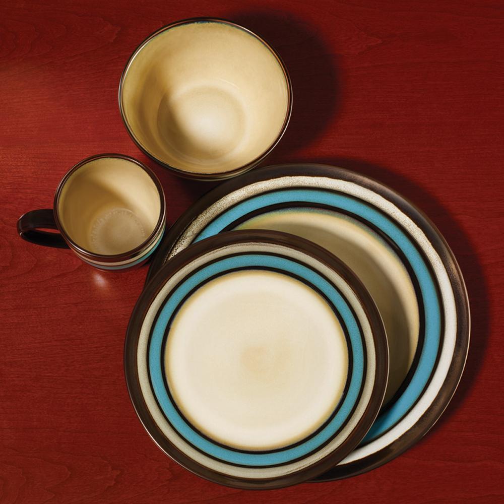 Spector Blue 16 Piece Dinnerware Set