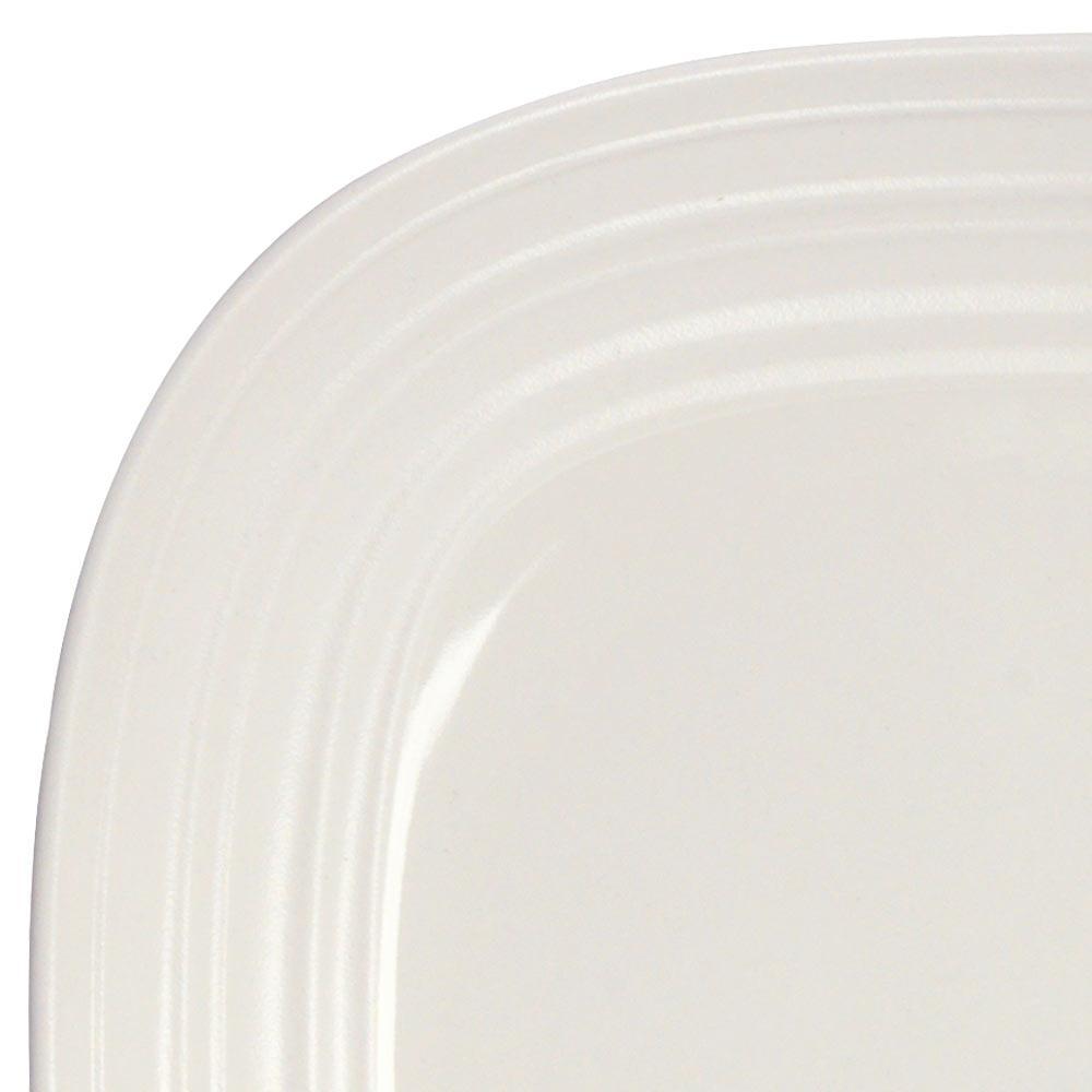 Swirl White Square 4 Piece Place Setting