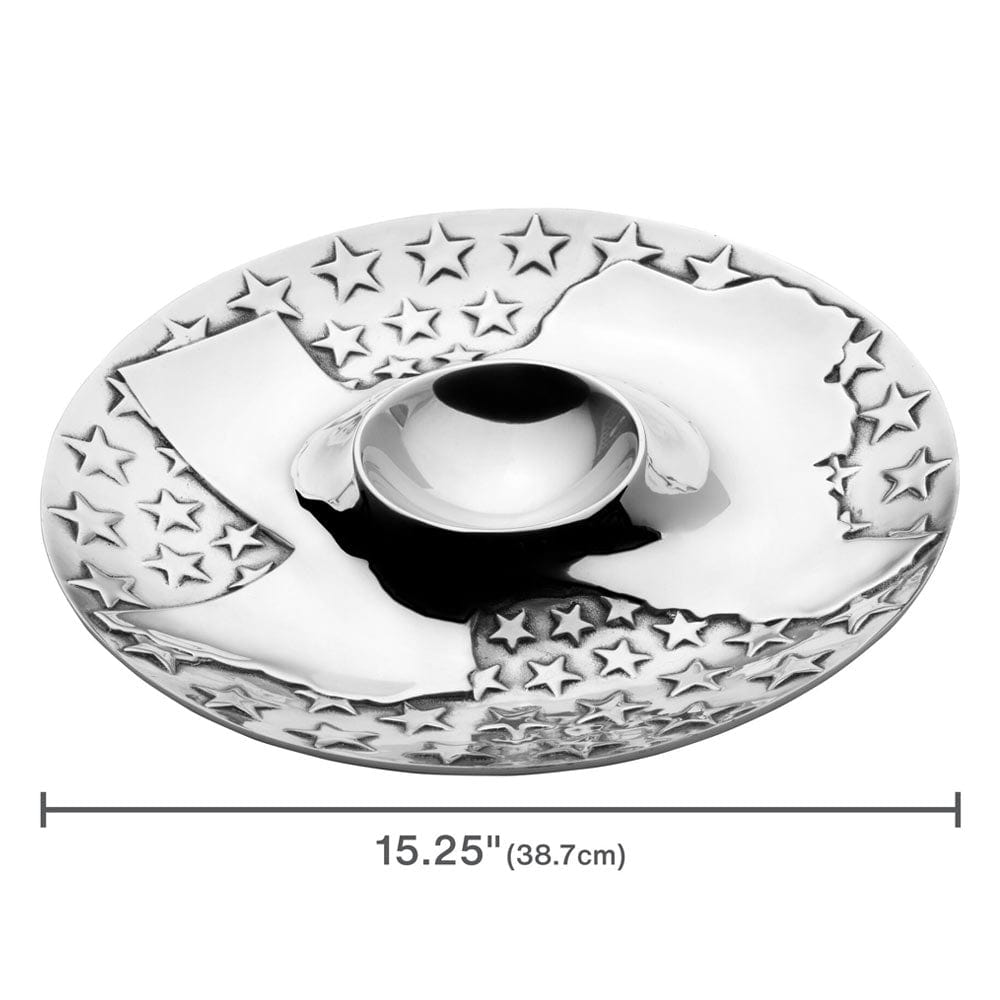 Texas Chip and Dip with Stars Serve Bowl