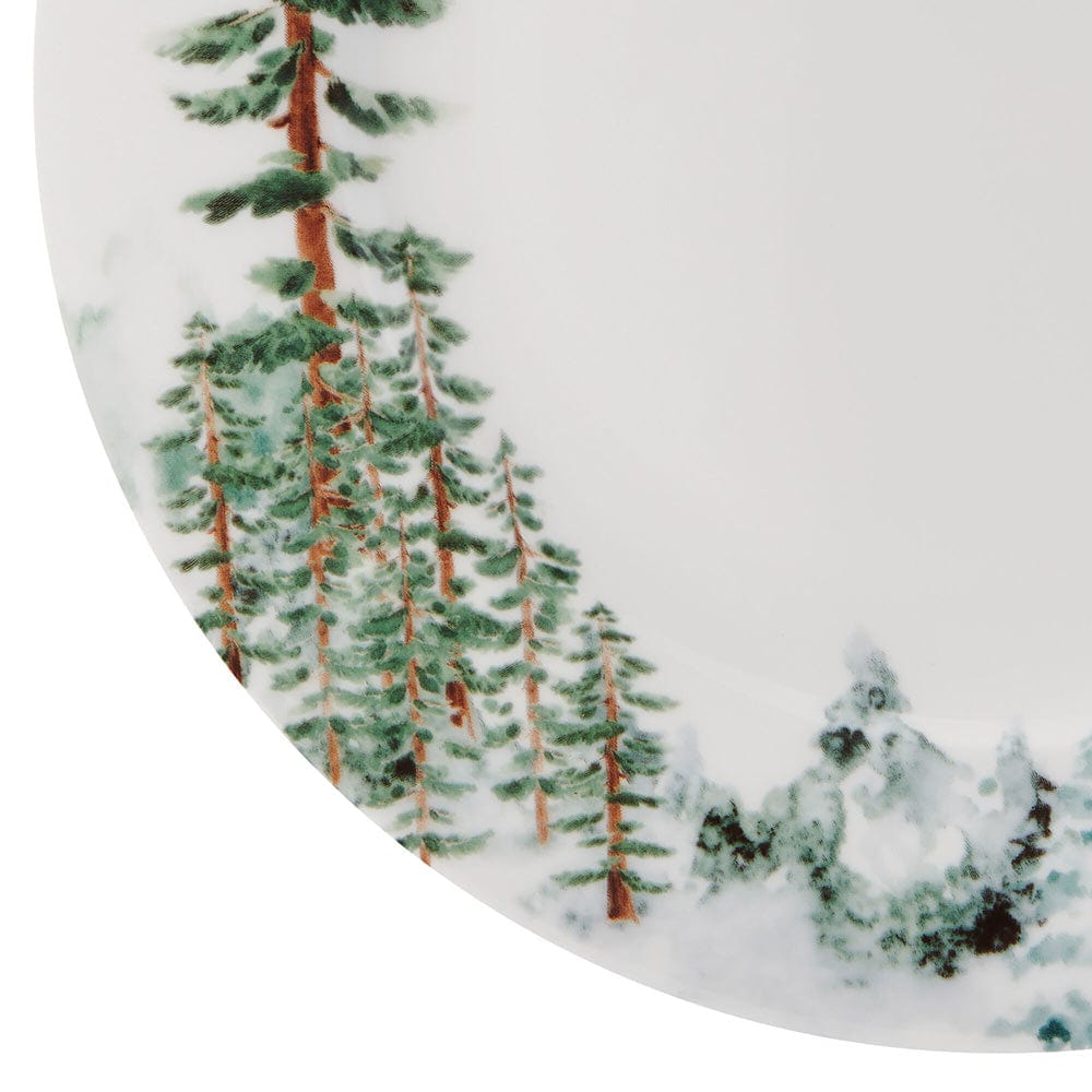 Watercolor Forest 16 Piece Dinnerware Set, Service for 4
