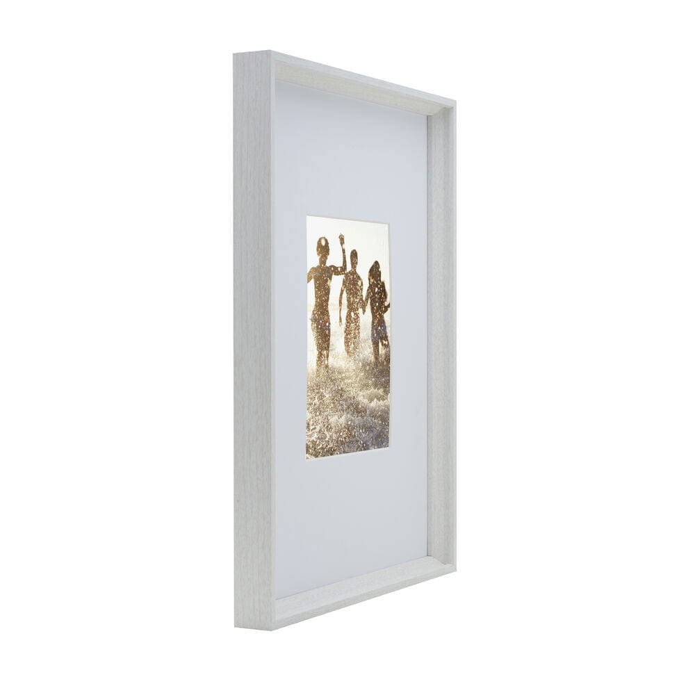 White 16 x 20 Gallery Frame, Matted to 8 x 10