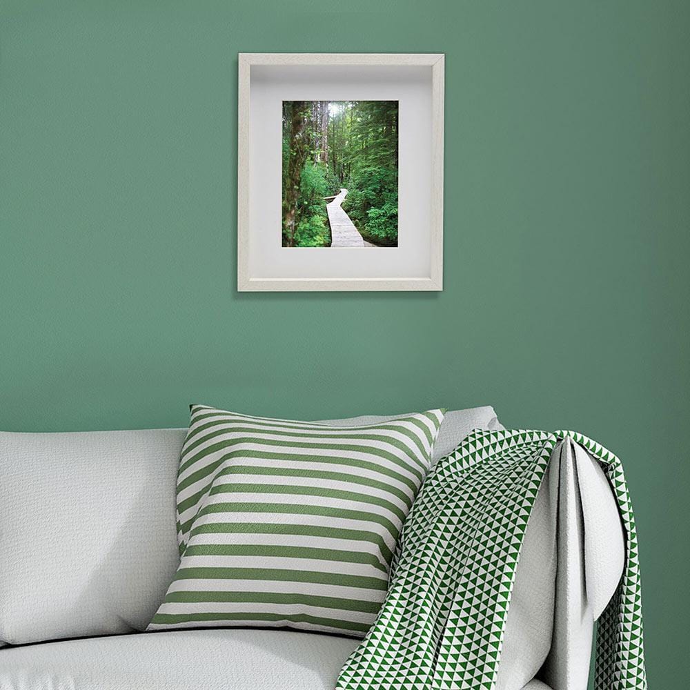 White 12 x 14 Gallery Frame, Matted to 8 x 10