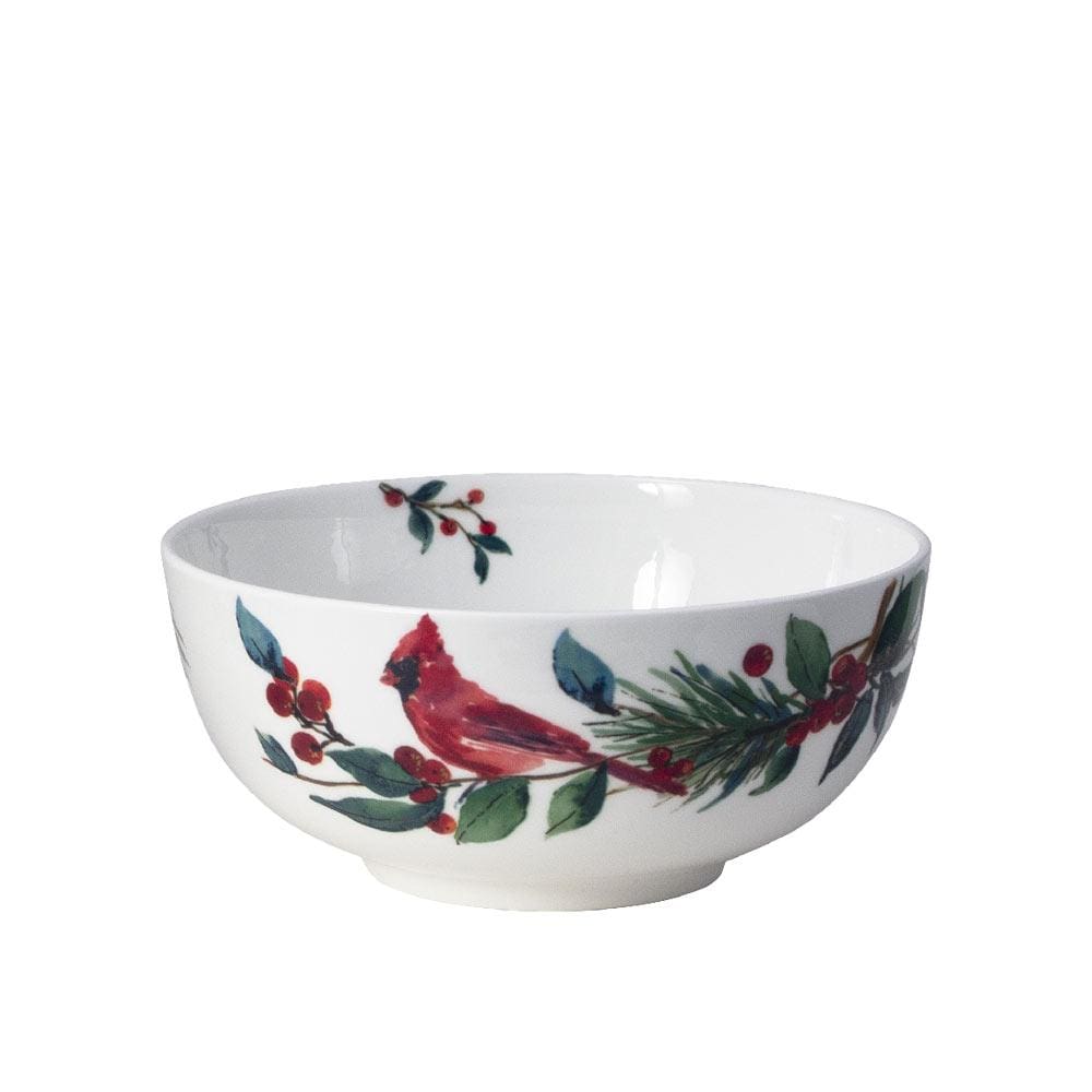 Winter Cardinal 24 Piece Dinnerware Set, Service for 6