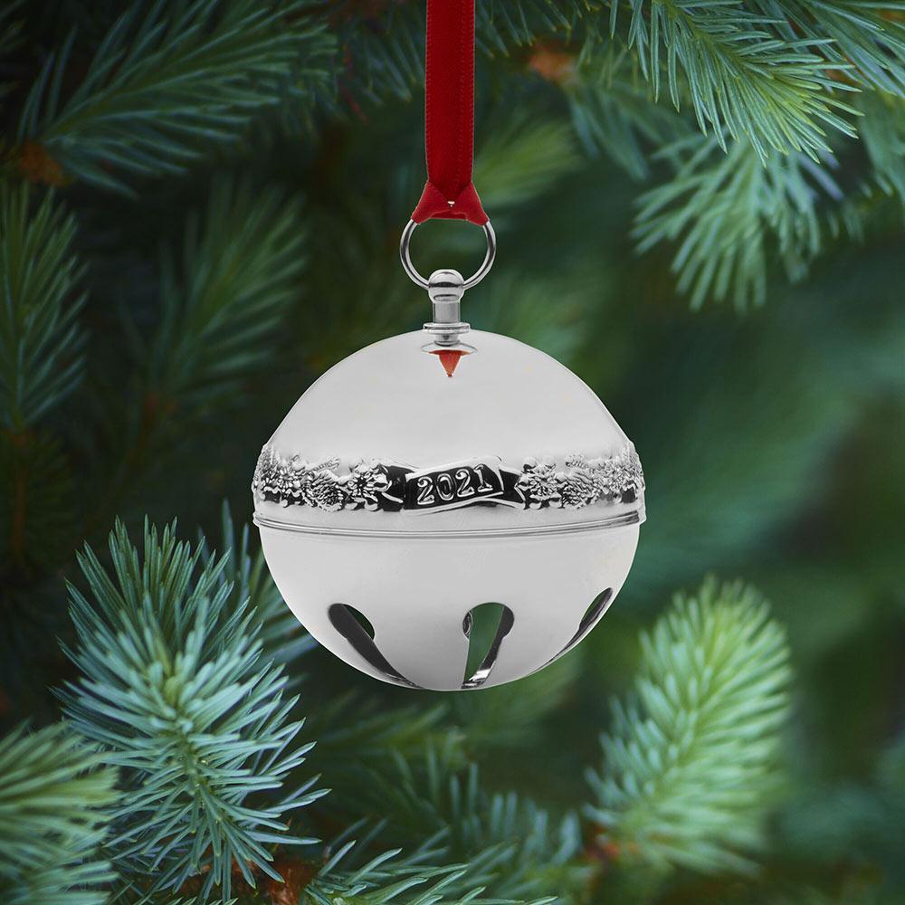 2021 Silver Plated Sleigh Bell Ornament 51st Edition